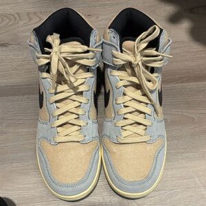 Nike Beige and Gray Women's Sneakers